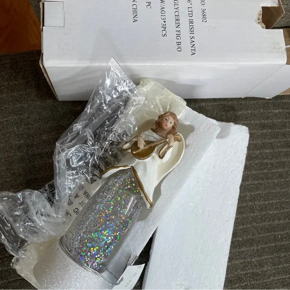 NEW Angel color-changing Night Light Glitter Snow Globe by Roman, Gift-able! - Picture 2 of 14